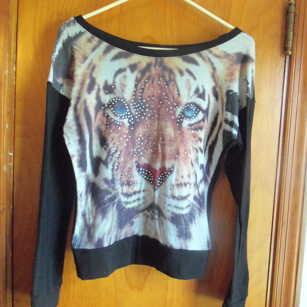 DEB Bedazzled Tiger Shirt